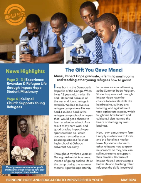 Impact Hope | Bringing Hope and Education to Refugee Youth in Rwanda