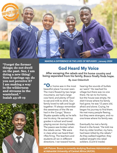 Impact Hope | Bringing Hope and Education to Refugee Youth in Rwanda