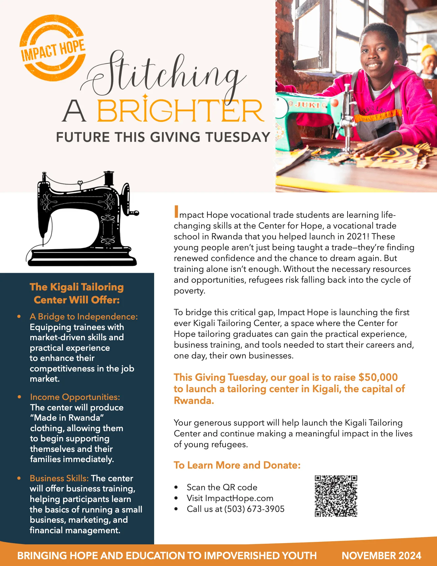 Impact Hope | Bringing Hope and Education to Refugee Youth in Rwanda