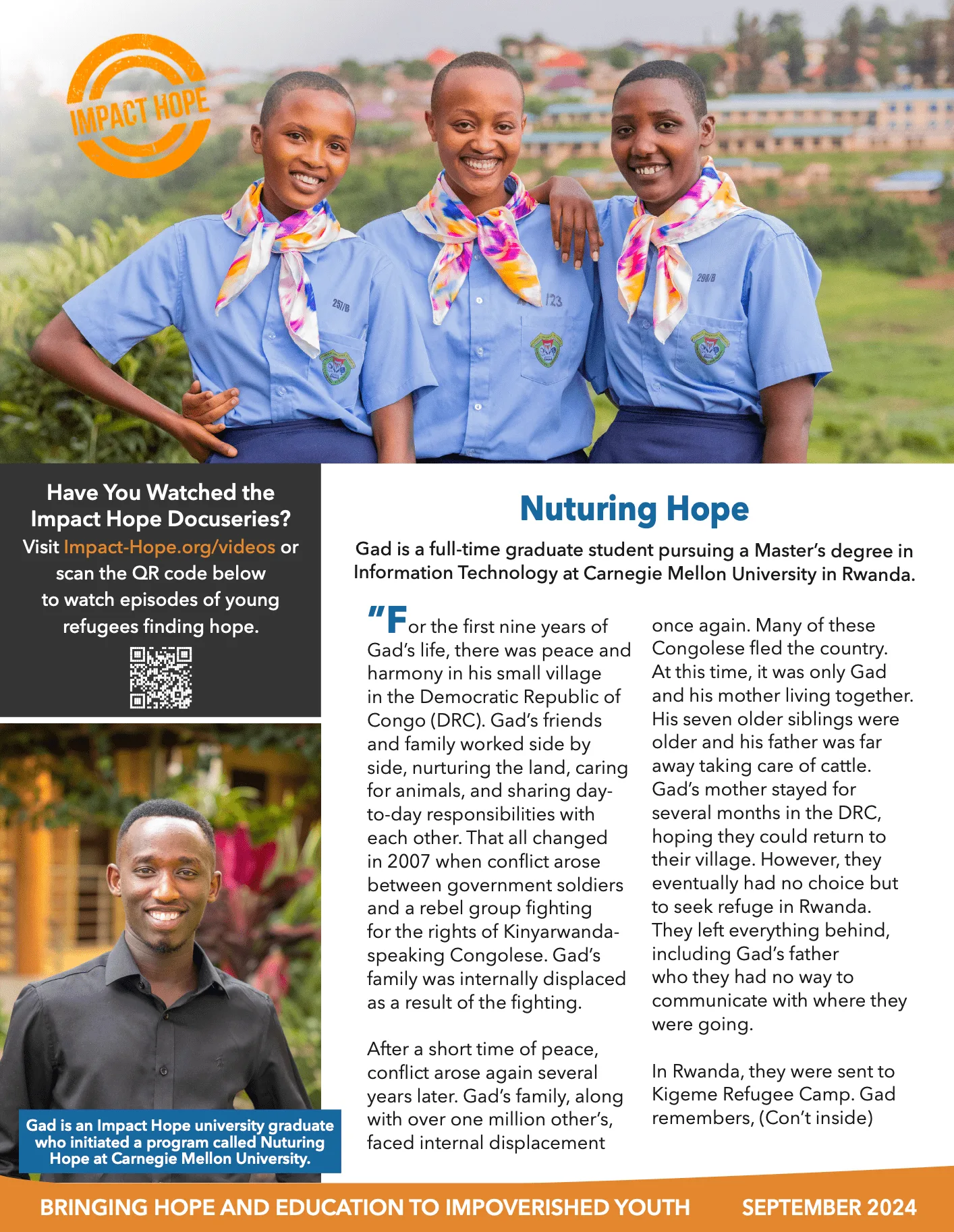 Impact Hope | Bringing Hope and Education to Refugee Youth in Rwanda