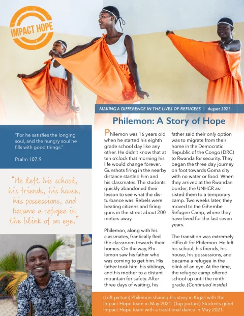 Impact Hope | Bringing Hope and Education to Refugee Youth in Rwanda