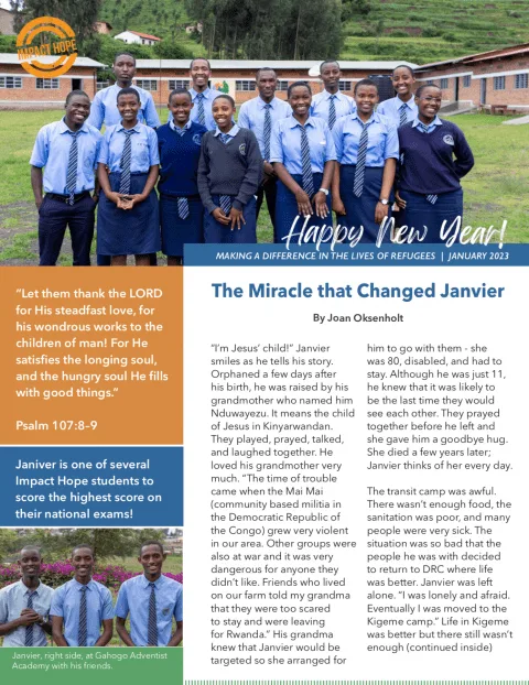 Impact Hope | Bringing Hope and Education to Refugee Youth in Rwanda