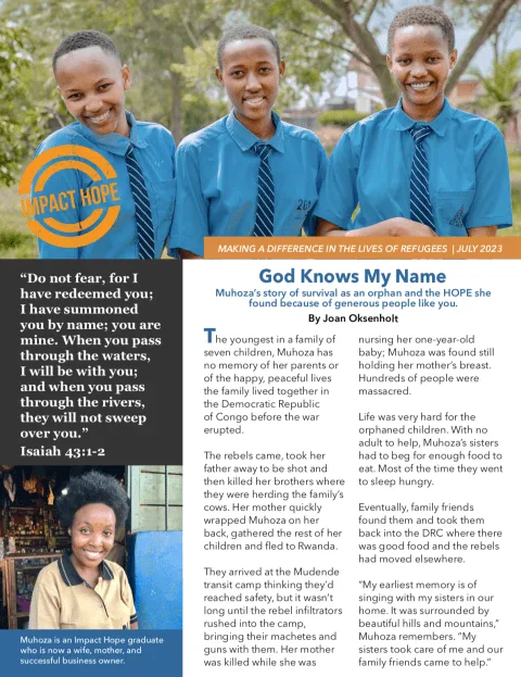 Impact Hope | Bringing Hope and Education to Refugee Youth in Rwanda