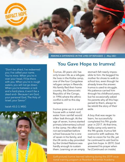 Impact Hope | Bringing Hope and Education to Refugee Youth in Rwanda