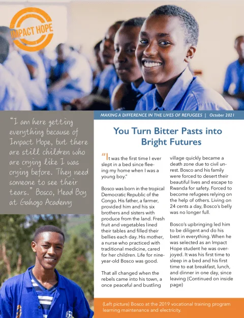 Impact Hope | Bringing Hope and Education to Refugee Youth in Rwanda
