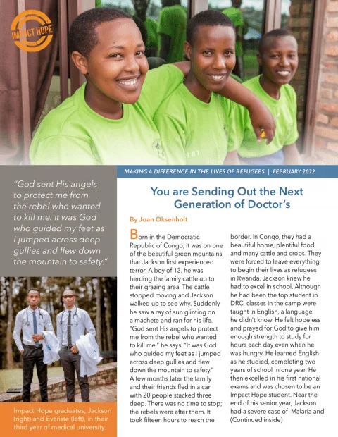 Impact Hope | Bringing Hope and Education to Refugee Youth in Rwanda