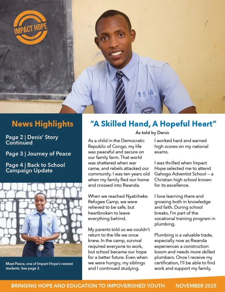 Impact Hope | Bringing Hope and Education to Refugee Youth in Rwanda