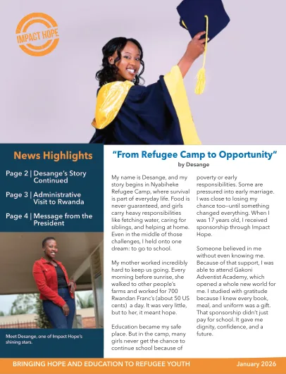 Impact Hope | Bringing Hope and Education to Refugee Youth in Rwanda